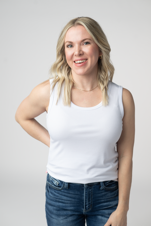 Ava Tank- White by Michelle Mae