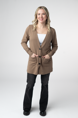 Cori Cardigan - Mocha by Michelle Mae