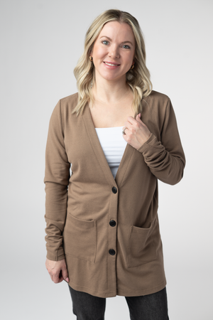 Cori Cardigan - Mocha by Michelle Mae
