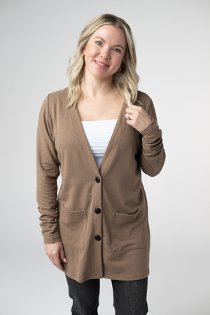 Cori Cardigan - Mocha by Michelle Mae