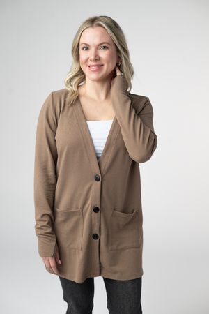 Cori Cardigan - Mocha by Michelle Mae