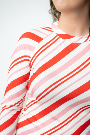 PREBOOK Blair Long Sleeve Top - Candy Cane