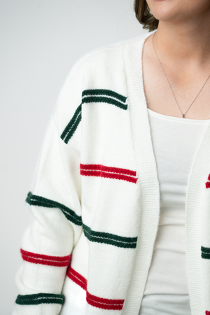 PREBOOK Holiday Striped Sweater Cardigan