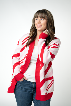 PREBOOK Candy Cane Cardigan