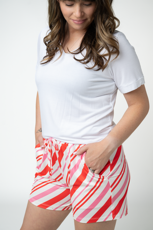 PREBOOK Jamie Lounge Shorts - Candy Cane