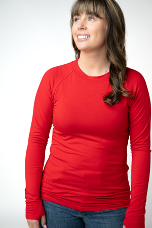 PREBOOK Blair Long Sleeve Top - Red