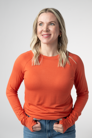 Blair Long Sleeve Top - Pumpkin by Michelle Mae