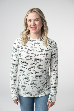Blair Long Sleeve Top - Classic Pumpkins by Michelle Mae