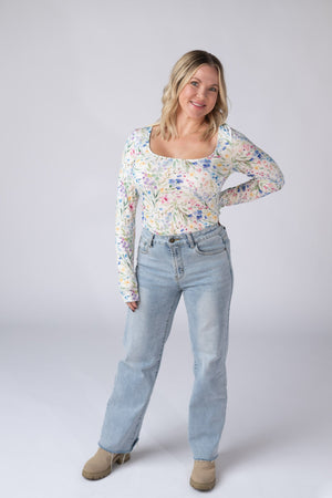 Alyssa Long Sleeve Top - Cottage Floral by Michelle Mae