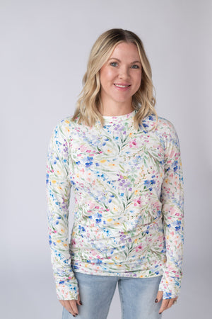 Blair Long Sleeve Top - Cottage Floral by Michelle Mae