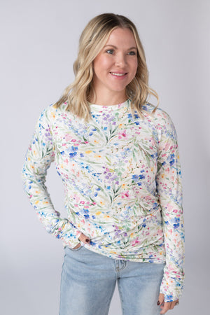 Blair Long Sleeve Top - Cottage Floral by Michelle Mae