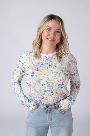 Blair Long Sleeve Top - Cottage Floral by Michelle Mae