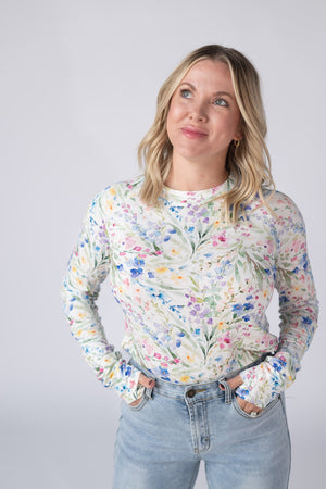 Blair Long Sleeve Top - Cottage Floral by Michelle Mae