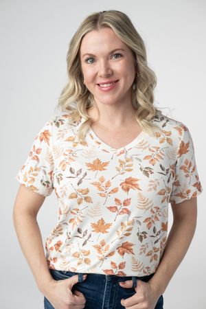Sophie Top - Autumn Leaves by Michelle Mae