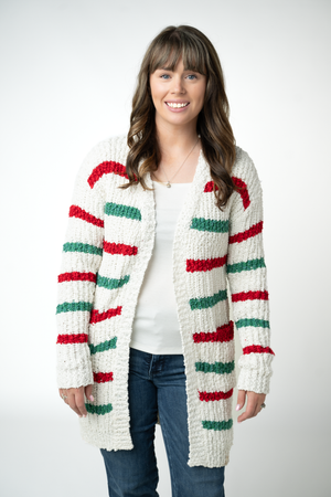 PREBOOK Christmas Striped Cardigan