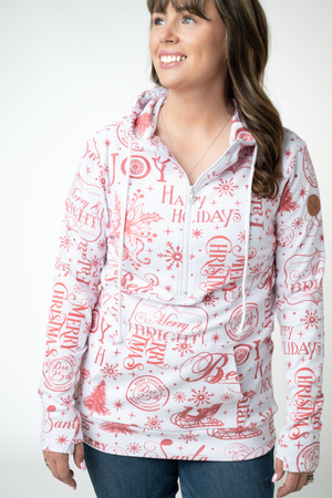 PREBOOK Classic Halfzip Hoodie - Merry & Bright