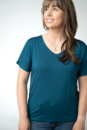 Chloe Cozy Top - Teal by Michelle Mae