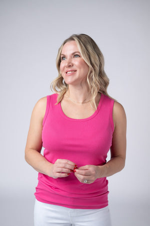 Ava Tank - Hot Pink by Michelle Mae