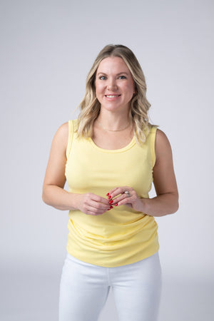 Ava Tank - Yellow by Michelle Mae