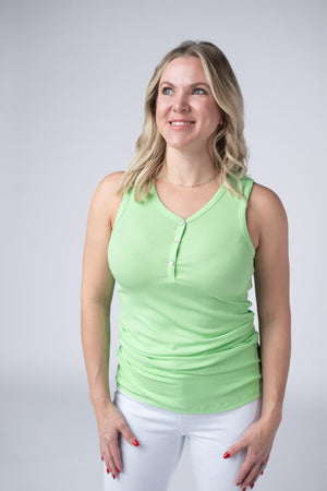 Addison Tank - Lime by Michelle Mae