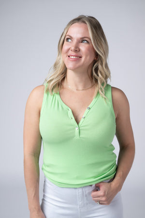Addison Tank - Lime by Michelle Mae