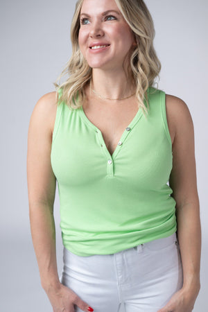 Addison Tank - Lime by Michelle Mae