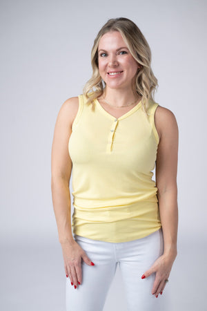 Addison Tank - Yellow by Michelle Mae