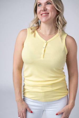 Addison Tank - Yellow by Michelle Mae