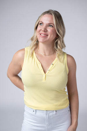 Addison Tank - Yellow by Michelle Mae