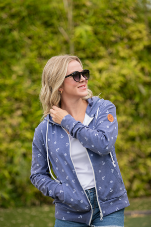 Fullzip Hoodie - Nautical Navy by Michelle Mae