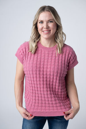 Kelly Knitted Top - Rose by Michelle Mae