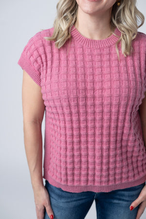 Kelly Knitted Top - Rose by Michelle Mae