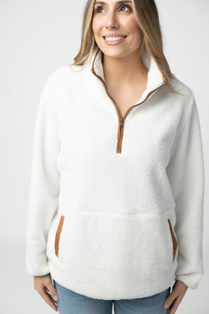 PREBOOK Aubrey Cozy Sherpa - White and Maple