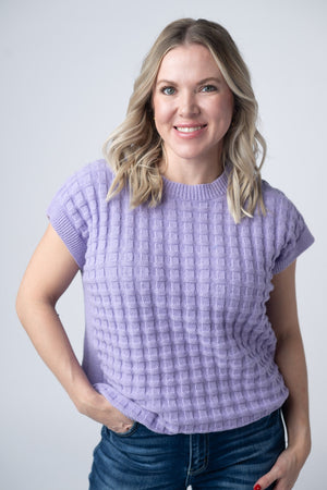 Kelly Knitted Top - Lavender by Michelle Mae