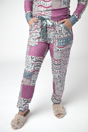 PREBOOK Cozy Pajama Set - Holiday Patchwork