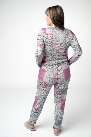 PREBOOK Cozy Pajama Set - Holiday Patchwork