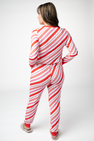 PREBOOK Cozy Pajama Set - Candy Cane
