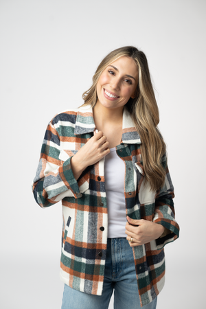 PREBOOK Norah Shacket - Harvest Plaid