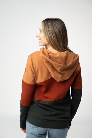 PREBOOK Colorblock Fullzip - Woodland Sunset Mix