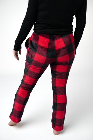 PREBOOK Sherpa Lounge Pants - Buffalo Plaid