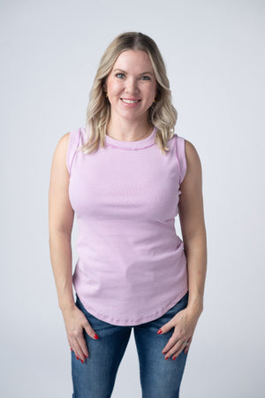 Morgan Micro Striped Tank - Orchid by Michelle Mae