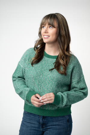 PREBOOK Josie Cozy Crew Sweater - Green