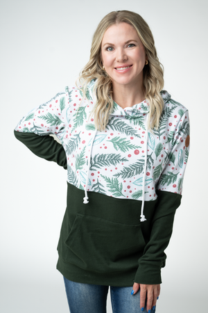 PREBOOK Hailey Pullover Hoodie - Berry + Pine and Evergreen