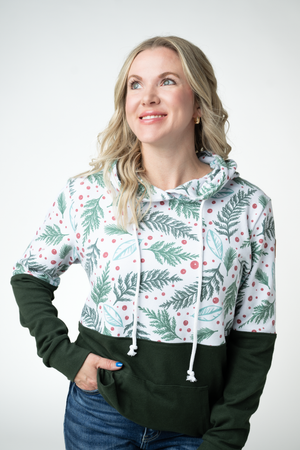 PREBOOK Hailey Pullover Hoodie - Berry + Pine and Evergreen