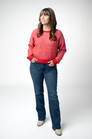 PREBOOK Josie Cozy Crew Sweater - Red