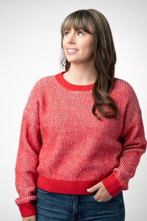 PREBOOK Josie Cozy Crew Sweater - Red