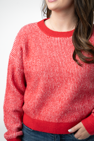PREBOOK Josie Cozy Crew Sweater - Red