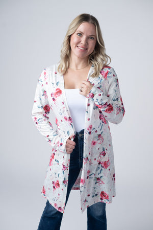 Classic Cardigan - Pink Bloom by Michelle Mae