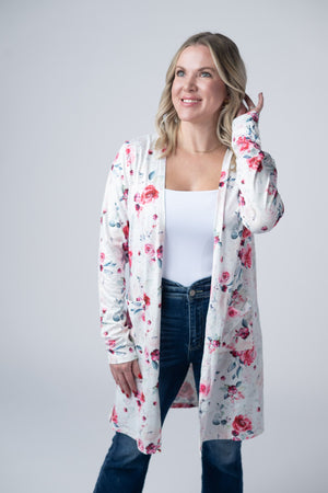 Classic Cardigan - Pink Bloom by Michelle Mae
