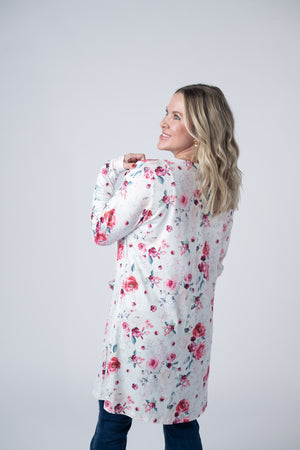 Classic Cardigan - Pink Bloom by Michelle Mae